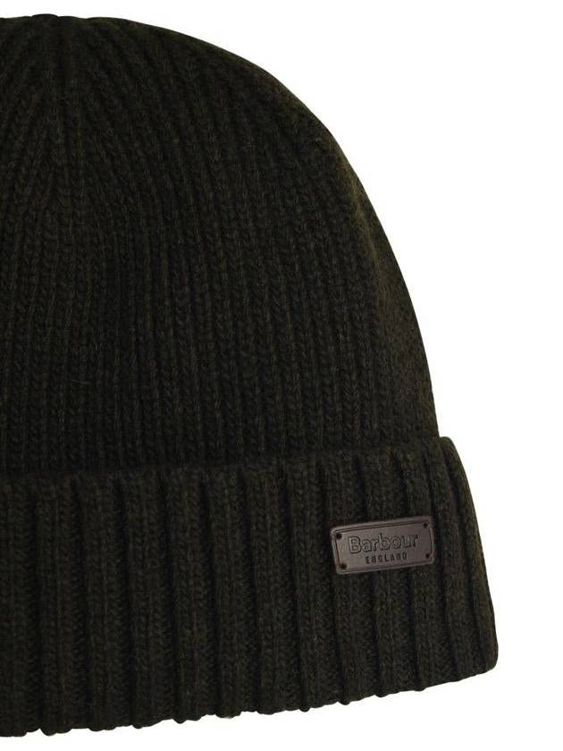 Barbour Green Wool Carlton Beanie - BARBOUR - BALAAN 3