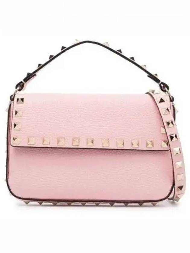 Rockstud Chain Cross Bag Pink - VALENTINO - BALAAN 2