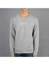 Stamp Logo Cotton Sweatshirt Grey - A.P.C. - BALAAN 2