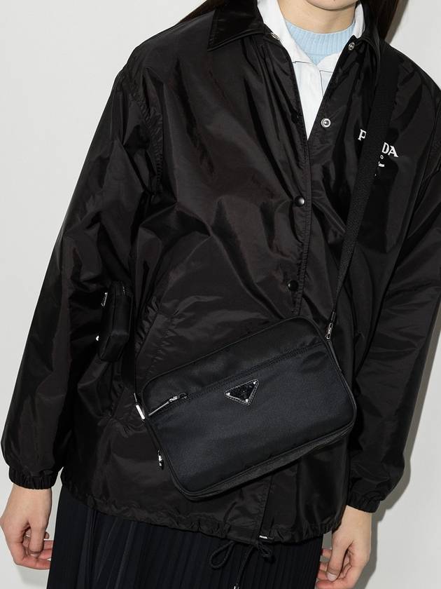 Re-Nylon Rectangle Shoulder Bag Black - PRADA - BALAAN 3