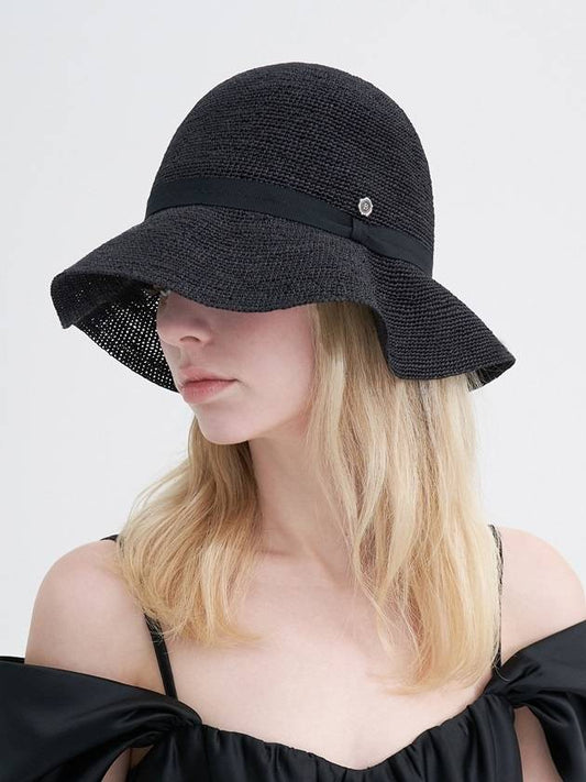 Flare Straw Hat Black - BROWN HAT - BALAAN 2