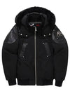 Park Vista Leather Trimmed Bomber Jacket Black - MOOSE KNUCKLES - BALAAN 2