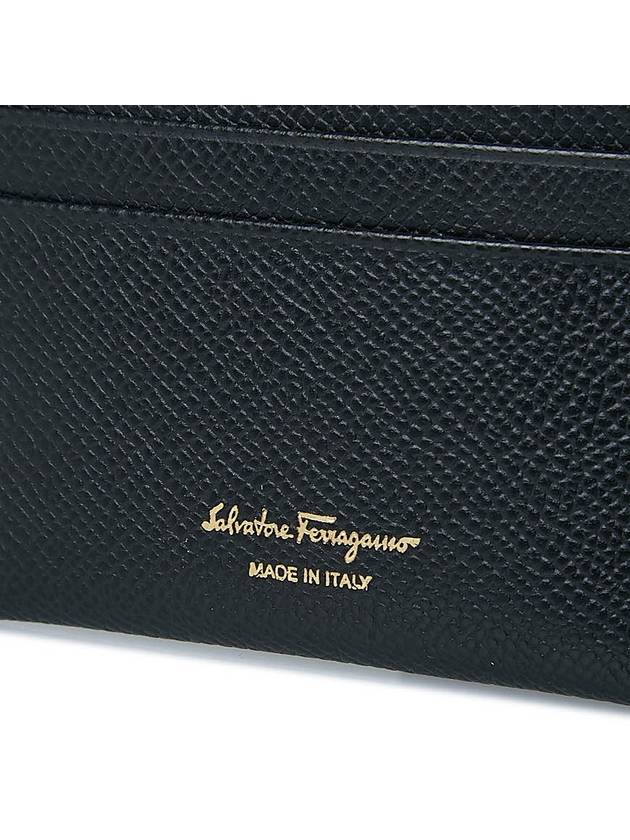 Gancini Card Wallet Black - SALVATORE FERRAGAMO - BALAAN 10