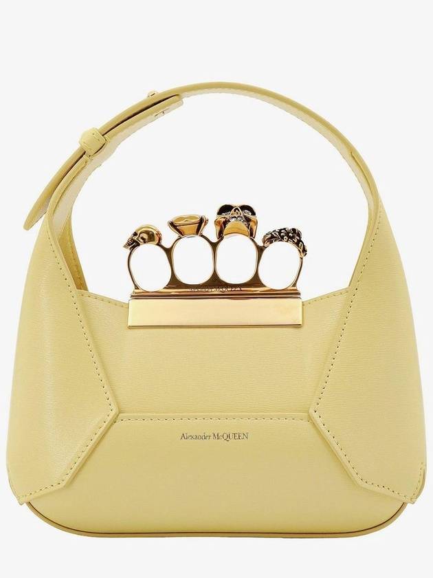 24 ss leather handbag WITH metal ring Swarovski 731136DYTAA7400 B0650980012 - ALEXANDER MCQUEEN - BALAAN 1