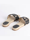 Famosa Espadrille Beige Black - HERMES - BALAAN 3