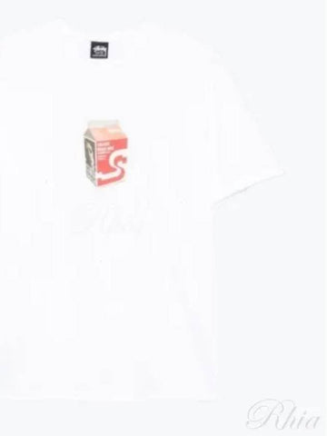 1905036 White Milk T Shirt - STUSSY - BALAAN 1