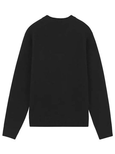 NM00805KT1006 Foxhead Sweater Black - MAISON KITSUNE - BALAAN 2