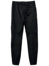 Stretch Cotton Tela Paracadute Cargo Straight Pants Black - STONE ISLAND - BALAAN 3