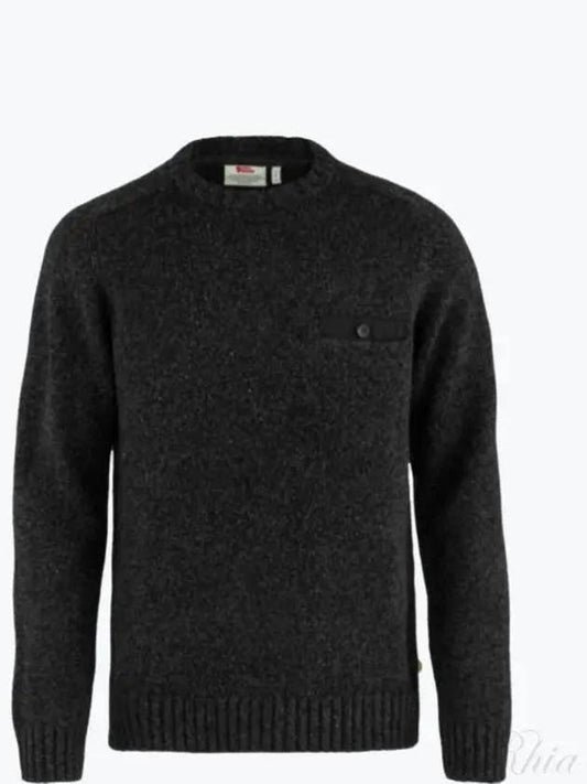 Lada Round Neck Sweater Black 84139 550 Round Neck M - FJALL RAVEN - BALAAN 1