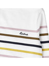 Logo Stripe Long Sleeve T-Shirt White - BARBOUR - BALAAN 7