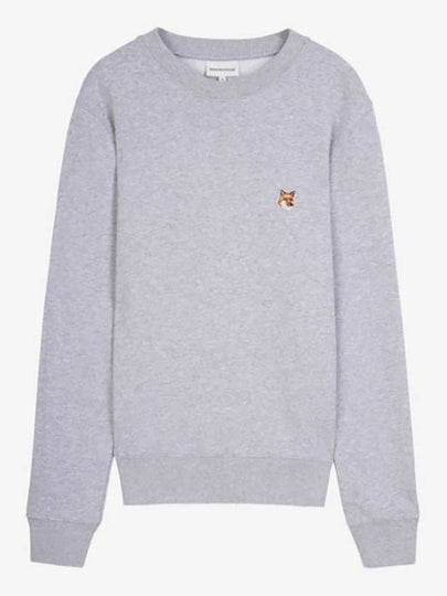 Fox Head Patch Regular Sweatshirt Light Grey Melange - MAISON KITSUNE - BALAAN 2