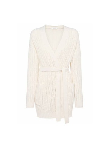 Balzac Wool Cardigan White - MAX MARA - BALAAN 1