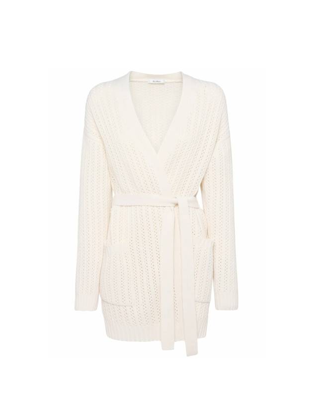 Balzac Wool Cardigan White - MAX MARA - BALAAN 1