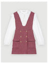 Women's Tweed Mini Dress Fuchsia MFPRO01521 - MAJE - BALAAN 1