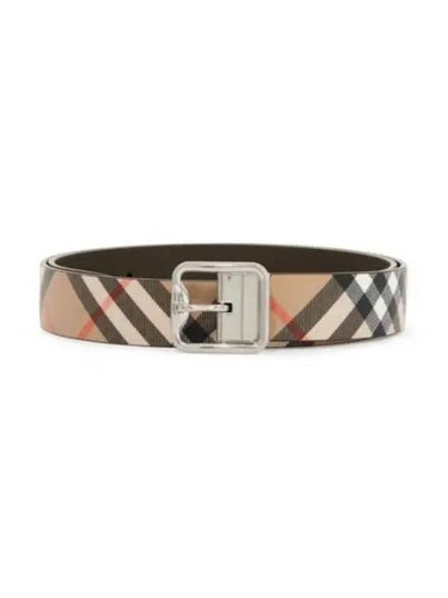 Check B Reversible Buckle Belt Beige - BURBERRY - BALAAN 2