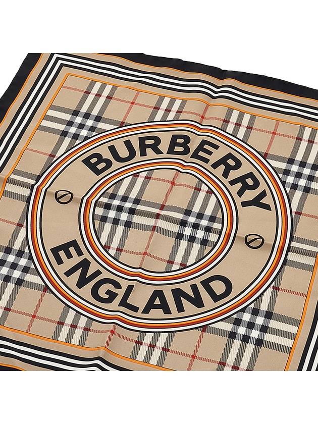 Montage Print Silk Small Square Scarf Archive Beige - BURBERRY - BALAAN 7