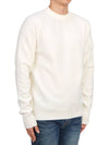 Metropolis Merino Wool Knit Top White - CP COMPANY - BALAAN 4