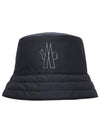 Grenoble Logo Applique Bucket Hat Black - MONCLER - BALAAN 1