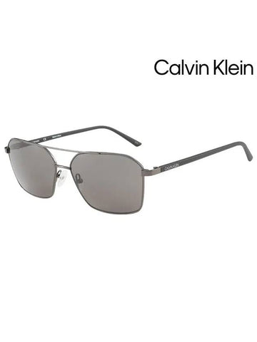 Sunglasses CK20300S 008 Square Metal Men Women - CALVIN KLEIN - BALAAN 1