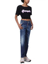 Cropped Skinny Jeans Blue - DSQUARED2 - BALAAN 3