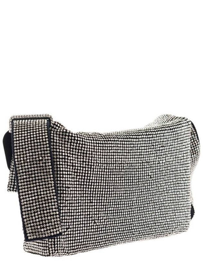 'Vitty La Mignon' Silver Shoulder Bag With Gem Embellishment In Rhinestone Mesh Woman - BENEDETTA BRUZZICHES - BALAAN 2