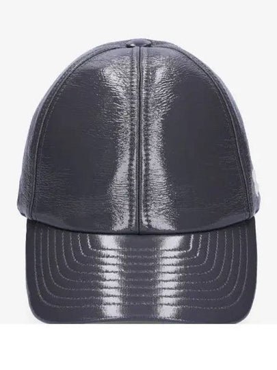 Embroidered Logo Glossy Finish Ball Cap Steel Grey - COURREGES - BALAAN 2