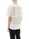 Logo Print Short Sleeve T-Shirt White - STONE ISLAND - BALAAN 4