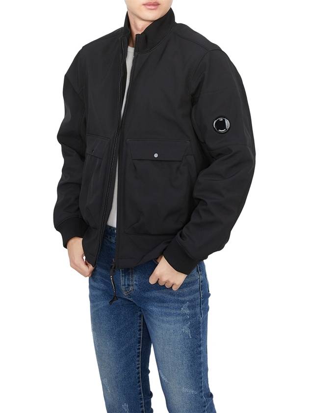 Shell R Bomber Jacket Black - CP COMPANY - BALAAN 6