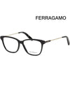 Glasses Frame SF2851 001 Men Women Square Horn Frame - SALVATORE FERRAGAMO - BALAAN 1