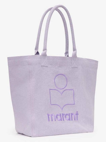 Yenky Logo Washed Cotton Tote Bag Lilac - ISABEL MARANT - BALAAN 2