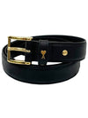 Paris Belt 25mm Black Vibrated Brass UBL029 AL0036 0015 - AMI - BALAAN 2