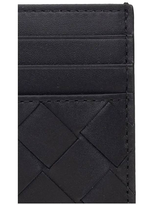 Intrecciato Leather Card Wallet Black - BOTTEGA VENETA - BALAAN 5