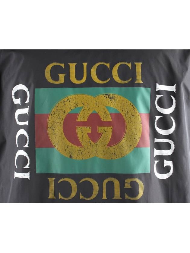 vintage logo hooded jacket - GUCCI - BALAAN 8