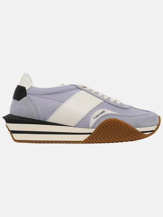 Logo James Panel Low Top Sneakers Lavender - TOM FORD - BALAAN 2