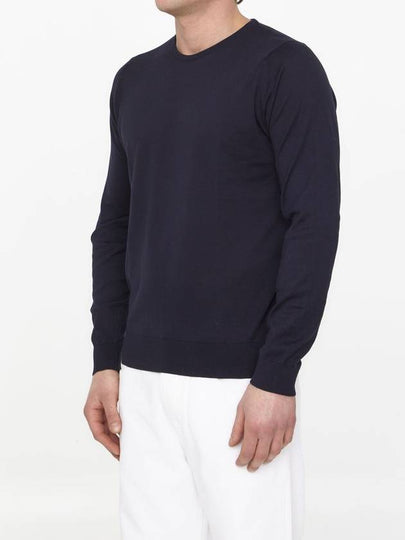 Blue Cotton Jumper - JOHN SMEDLEY - BALAAN 2