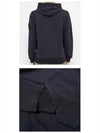 Wappen Patch Cotton Fleece Hoodie Navy - STONE ISLAND - BALAAN 6