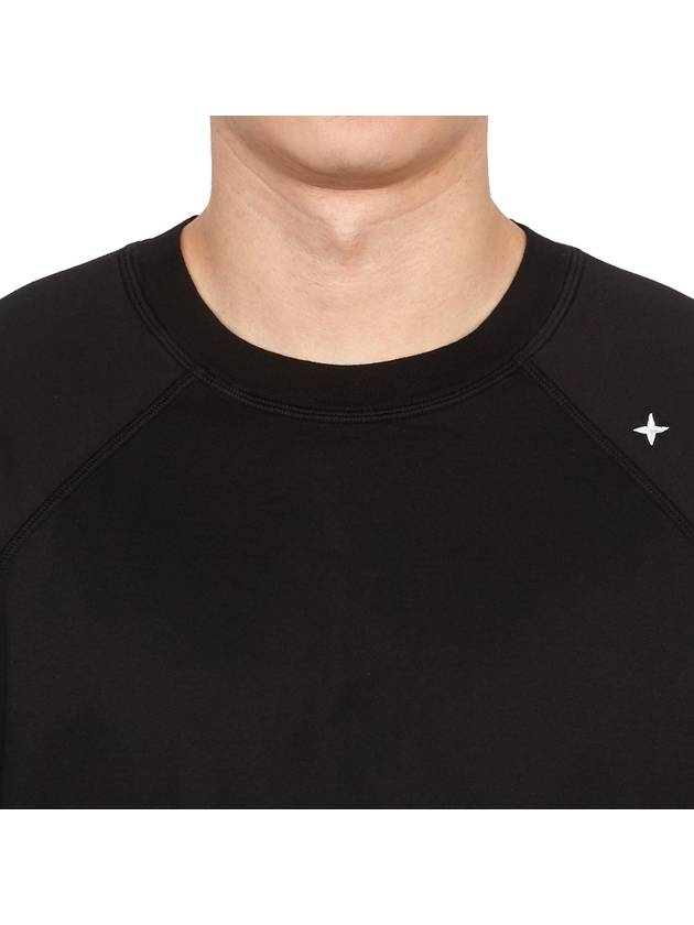 Stellina Cotton Short Sleeve T-Shirt Black - STONE ISLAND - BALAAN 6