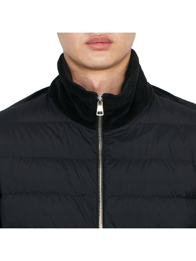 Padded Panel Zip-Up Jacket Black - MONCLER - BALAAN 8