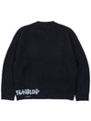 BBD Hand stitched Logo Ripped Sweater Black - BLACKBLOND - BALAAN 3