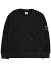 Kids U16 Basic Fleece Lens Sweatshirt Black - CP COMPANY - BALAAN 3