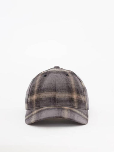 Oyster Check Hairy Flannel Ball Cap Grey - OUR LEGACY - BALAAN 1