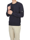 Lens Wappen Cotton Knit Top Navy - CP COMPANY - BALAAN 6