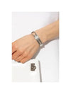 FERRAGAMO engraved logo silver tone cuff bracelet 760629 BR FOSS 2 0 PALLADIO - SALVATORE FERRAGAMO - BALAAN 3