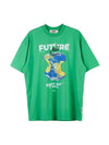 Men's Earth Apple Motif Cotton Short Sleeve T-Shirt Green - MSGM - BALAAN 11