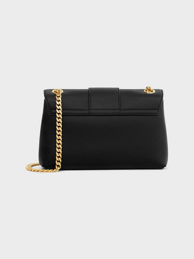 Teen Victoire Supple Calfskin Shoulder Bag Black - CELINE - BALAAN 3