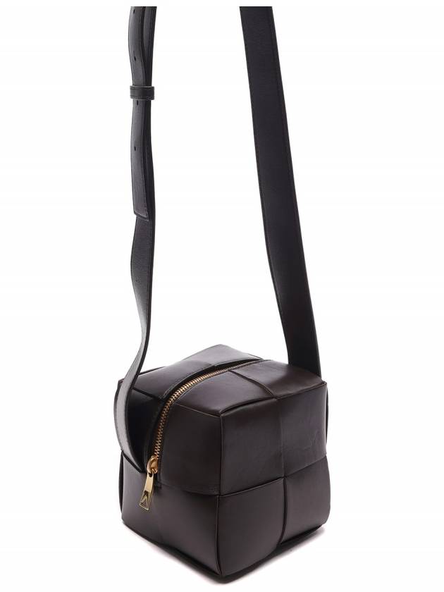 Cube Mini Cross Bag Dark Brown - BOTTEGA VENETA - BALAAN 4