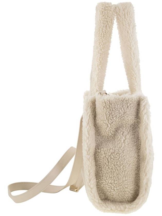 Small soft sherpa bag with Saint Barth logo and shoulder strap - MC 2 SAINT BARTH - BALAAN 3