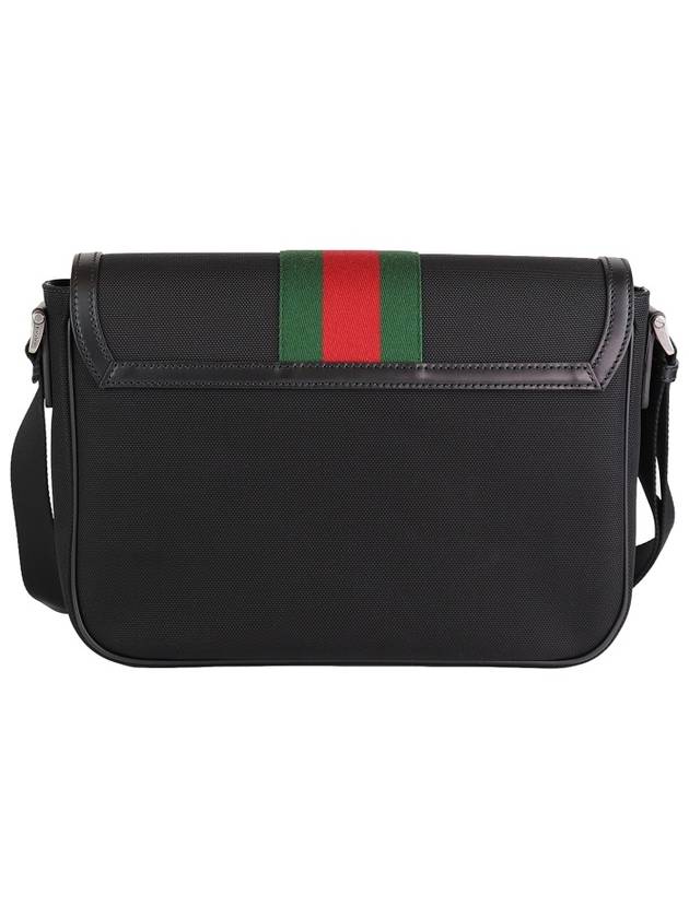 Web Stripe Techno Messenger Bag Black - GUCCI - BALAAN 3