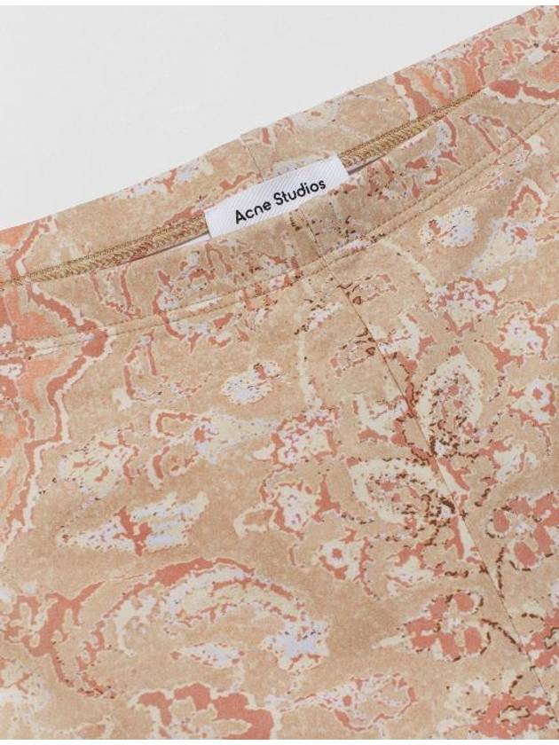 Print Nylon Leggings Shorts Beige - ACNE STUDIOS - BALAAN 4