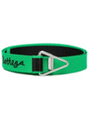 Logo Triangle Buckle Belt Green - BOTTEGA VENETA - BALAAN 3